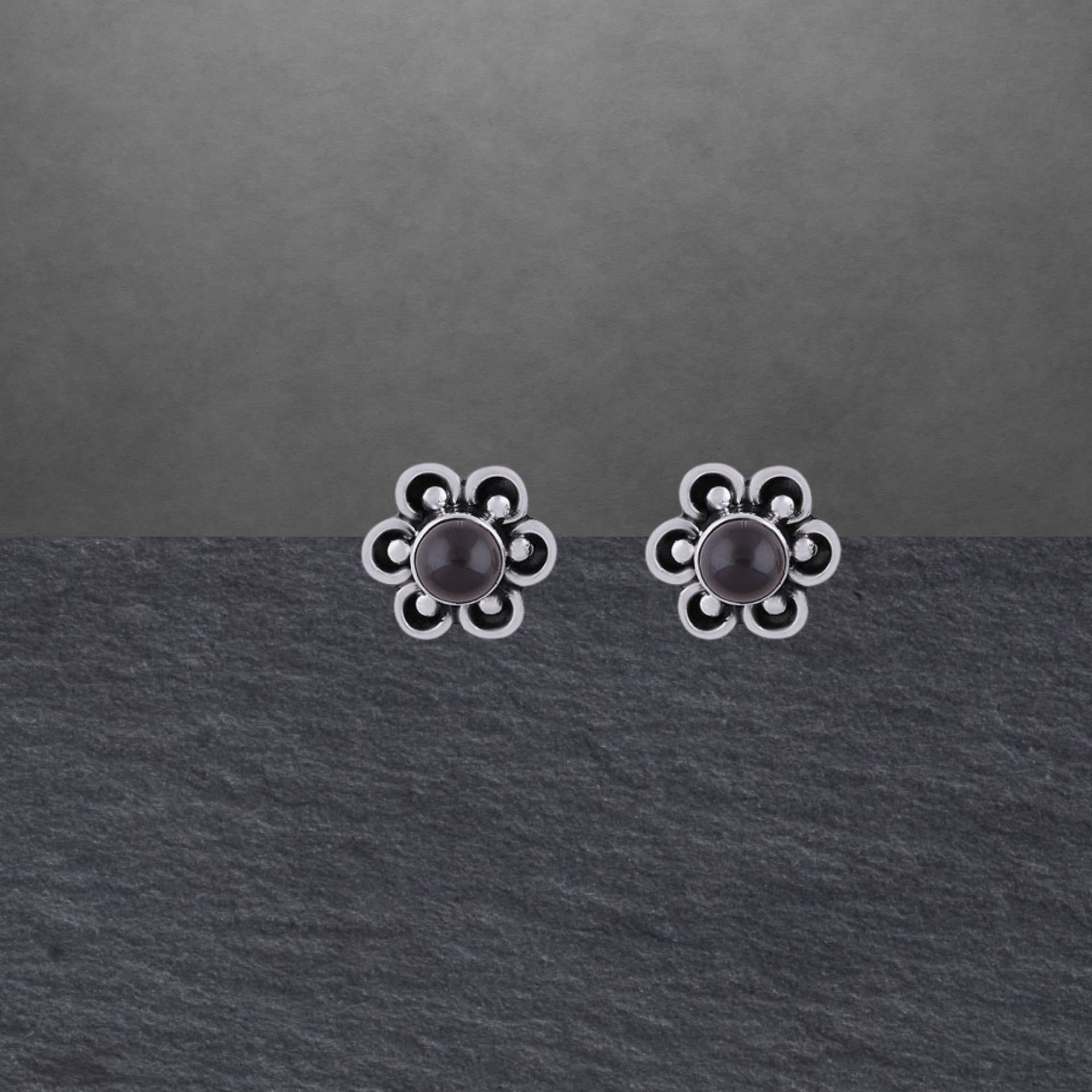 Schwarzer Onyx Ohrstecker 925 Sterling Silber Neu 1700 Geschenk Für Freundin Frauen, Mädchen, Weihnachtsgeschenk von ShivasSilver