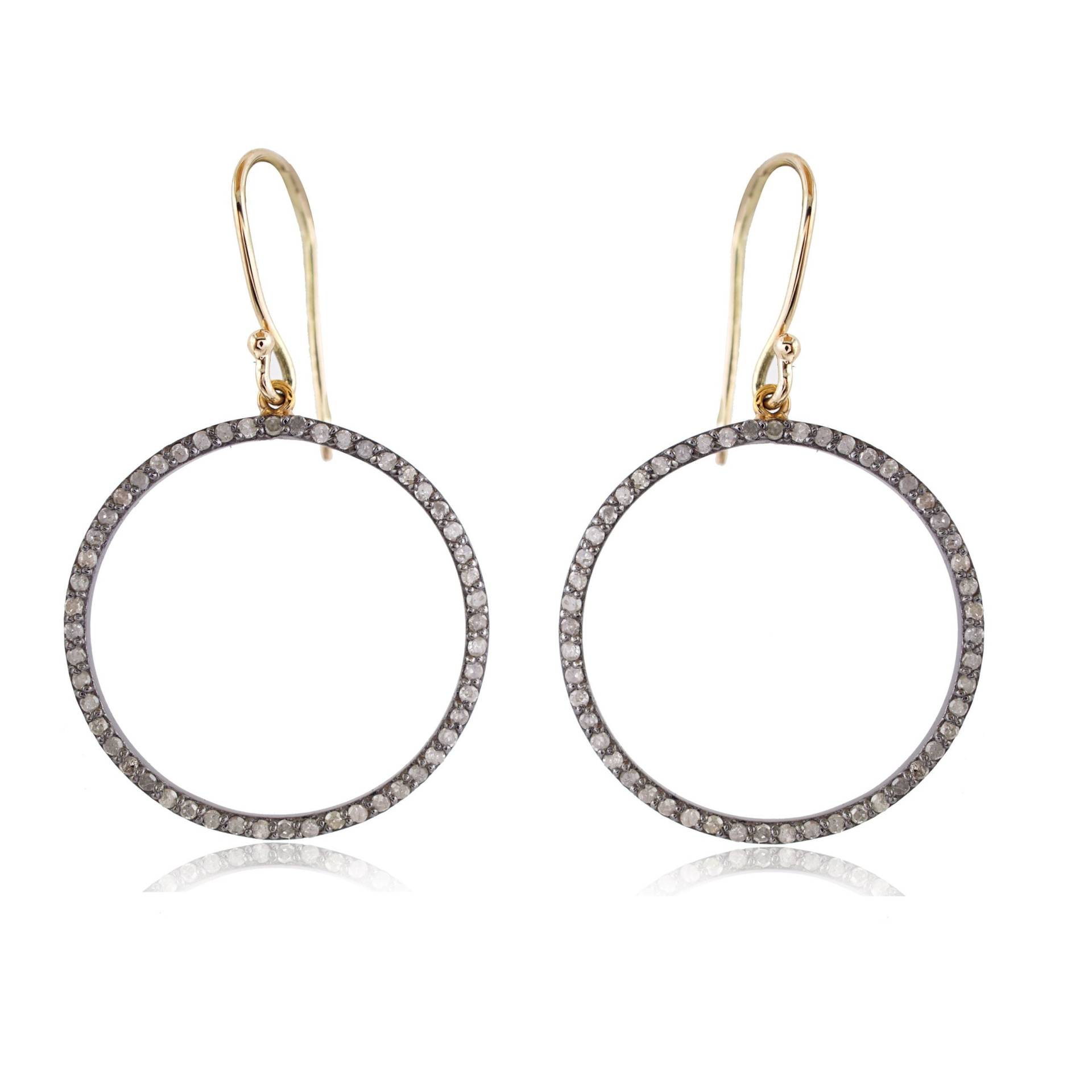 Pave Diamant Runde Ohrringe, 925 Sterling Silber Baumeln Ohrring, Ohr Draht Haken Geburtstag Geschenke, Geschenk Für Sie Pave Diamant Runde Ohrringe, 925 Sterling Silber Baumeln Ohrring, Ohr Draht Haken Geburtstag Geschenke, Geschenk Für Sie von ShivayJewelsDesigns