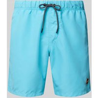 Shiwi Badehose mit Label-Patch Modell 'Mike' in Aqua, Größe S von Shiwi