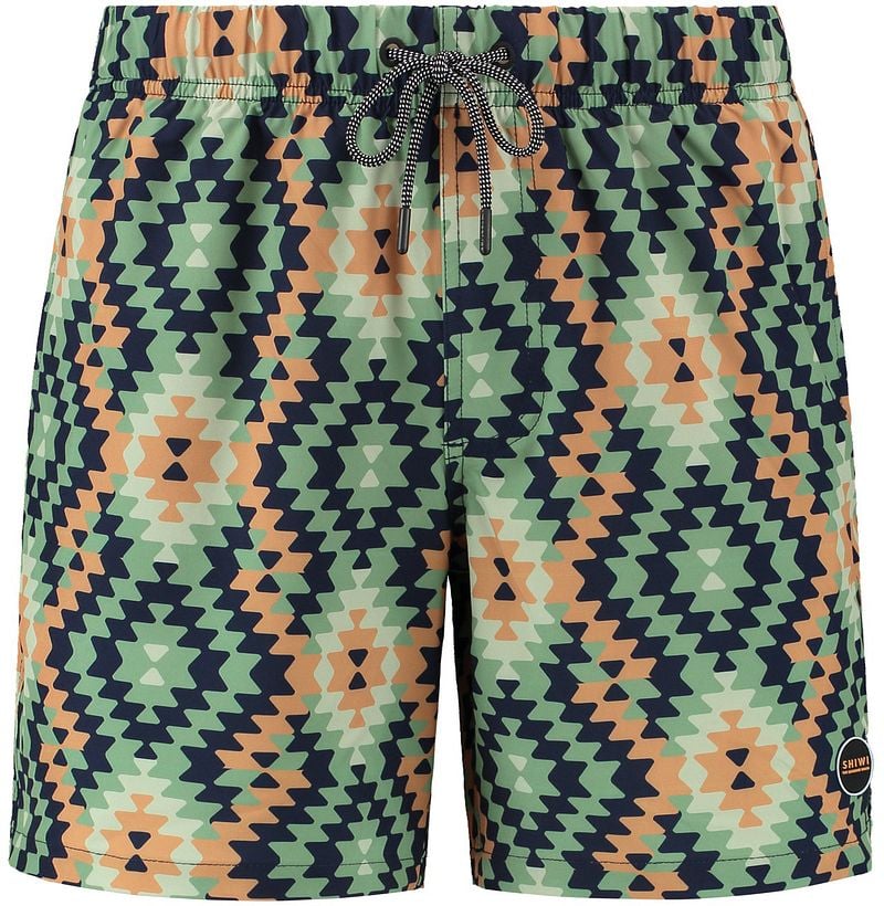 Shiwi Badeshorts Mayan Print Grün - Größe L von Shiwi