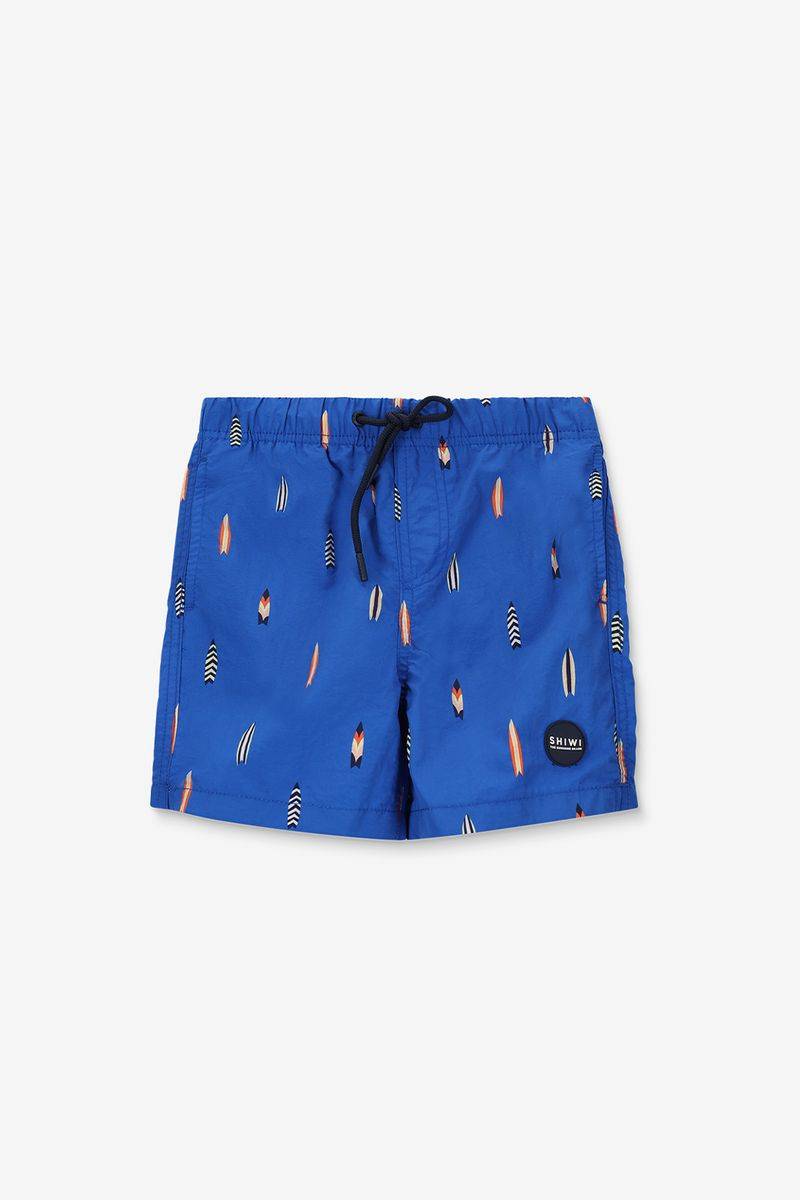 Shiwi Badehose Mit Surfermuster - Blau von Shiwi