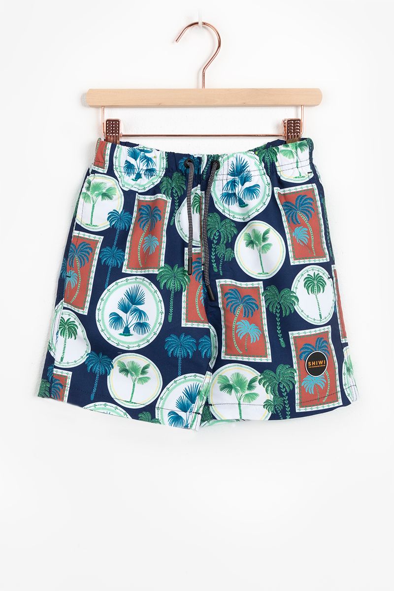 Shiwi Badehose Mit Palmenprint - Dunkelblau von Shiwi