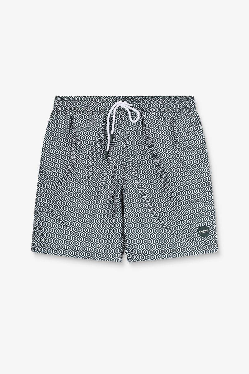 Shiwi Badehose Mit Geometrischem Print - Dunkelgrün von Shiwi