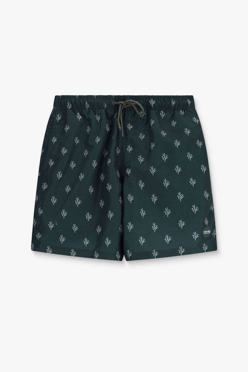 Shiwi Badehose Mit Print - Dunkelgrün von Shiwi