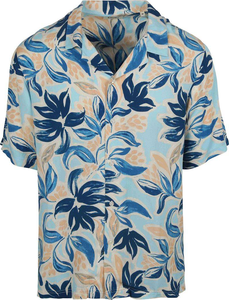 Shiwi Hemd Vic Floral Leafs Blau - Größe S von Shiwi