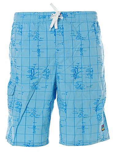 Shiwi Herren Badeshorts Boardshorts Strandshorts Shorts Badehose Blau XL von Shiwi