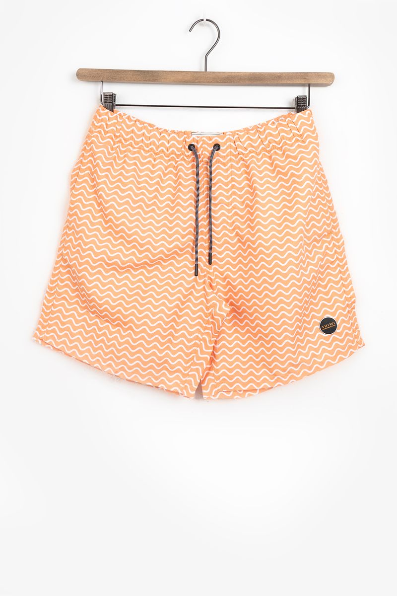 Shiwi Badehose Mit Wellenmuster - Orange von Shiwi