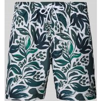Shiwi Regular Fit Badehose mit Label-Patch Modell 'Mike' in Dunkelgruen, Größe XXL von Shiwi