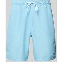 Shiwi Regular Fit Badehose mit Label-Patch Modell 'Mike' in Hellblau, Größe L von Shiwi
