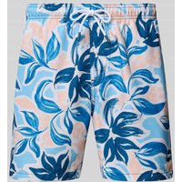 Shiwi Regular Fit Badehose mit Label-Patch Modell 'Mike' in Hellblau, Größe XXL von Shiwi