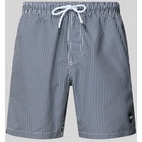 Shiwi Regular Fit Badehose mit Label-Patch Modell 'Mike' in Marine, Größe L von Shiwi
