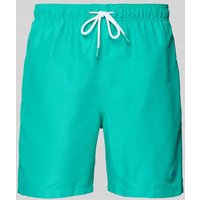 Shiwi Regular Fit Badehose mit Label-Patch Modell 'Mike' in Mint, Größe XXL von Shiwi