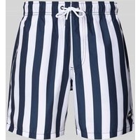 Shiwi Regular Fit Badehose mit Label-Patch in Dunkelblau, Größe XXL von Shiwi