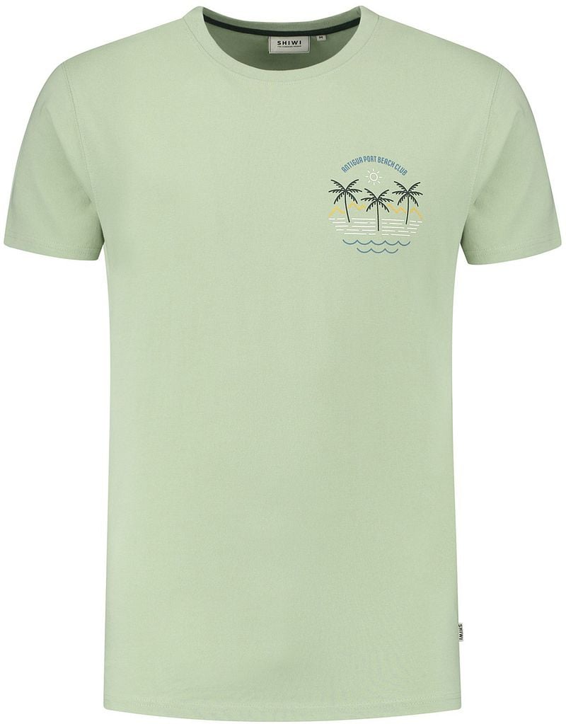 Shiwi T-Shirt Antigua Port Dust Green - Größe L von Shiwi