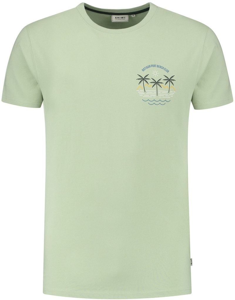 Shiwi T-Shirt Antigua Port Dust Green - Größe XL von Shiwi