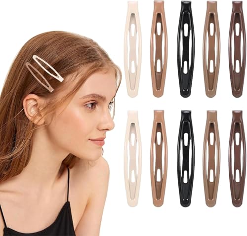 Shixiaodan 20 Stück Metall Snap Haarspangen Kinder Haarspangen Gürtelboxen Damen Mädchen Haarschmuck von Shixiaodan