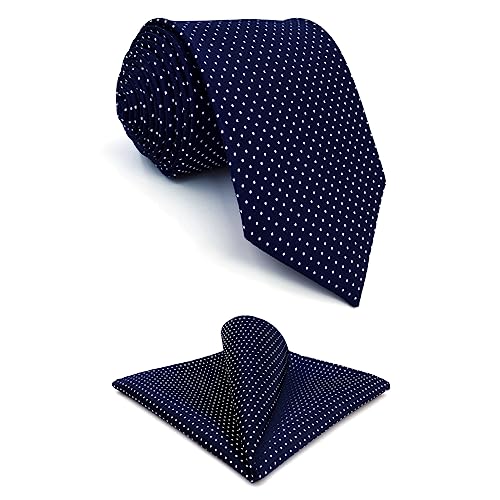 Shlax&Wing Größe Punkte Blau Navy Herren Mehrfarbigs Krawatte For Männer Seide Shlax&Wing Größe Punkte Blau Navy Herren Mehrfarbigs Krawatte For Männer Seide von S&W SHLAX&WING