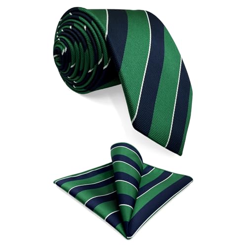 Shlax&Wing Streifen Herren Krawatte Blau Grün Seide Mehrfarbig Formal von S&W SHLAX&WING