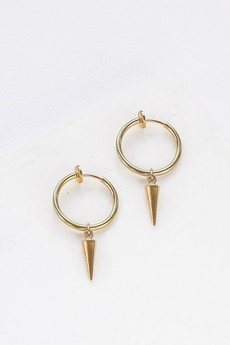 Eddie Clip-On Hoop Ohrringe, Trendy Hängeohrringe, Minimal Ohrringe von ShlomitOfir