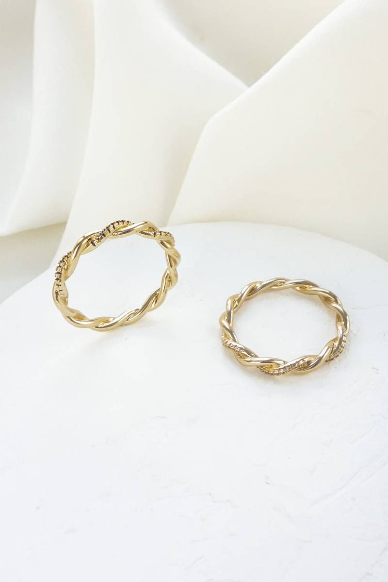 Logan Ring, Twist Schlichter Zarter Minimal Schmuck von ShlomitOfir