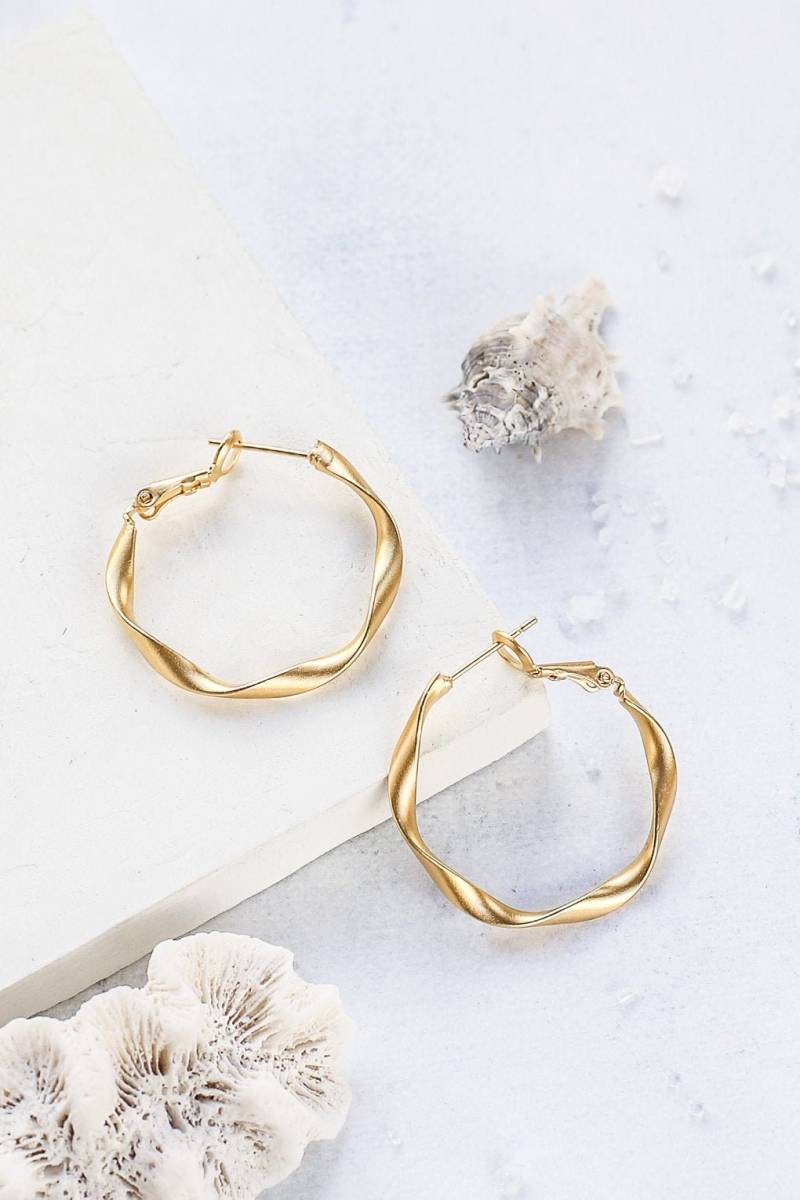 Vibe Ohrringe, Hoop Gold Silber Schmuck von ShlomitOfir