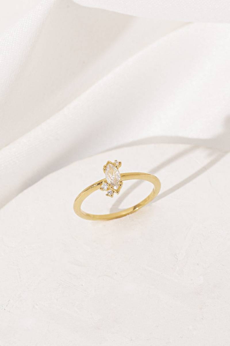 Wunder Ring, Stein Zarter Minimal Zirkonia Schmuck von ShlomitOfir