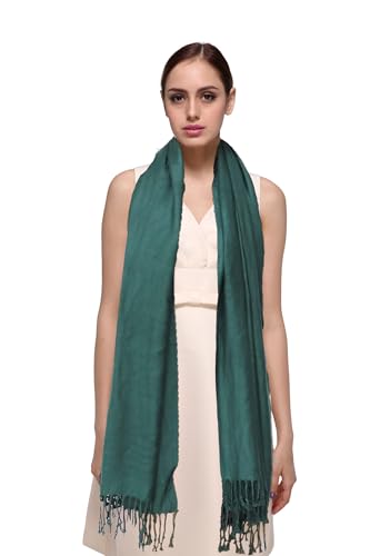 Shmily Girl Damen Pashmina Schal Stola für Frauen Schultertuch Eleganter Schal mit floralem Muster in vielen Farben(STY05-Grün) von Shmily Girl