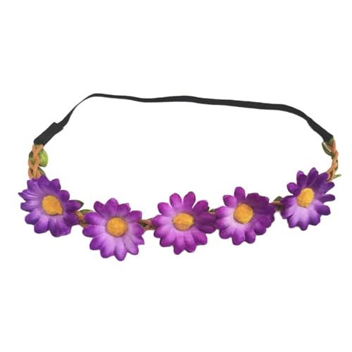 Blumenkranz, elastisches Stirnband, modischer Kopfschmuck, Haarband, Kopfschmuck für Festivalpartys und Feiern von Shntig