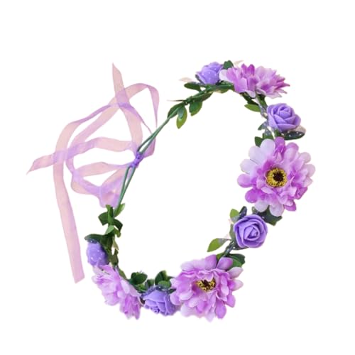 Blumenstirnbänder für Damen, Braut, Blume für Hochzeit, Party, Zubehör, Blumengirlanden, Haarkranz, Blumenstirnbänder für Frauen von Shntig