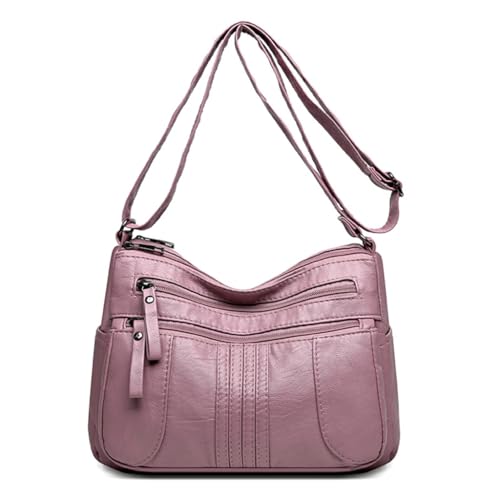 Crossbody-Taschen für Damen, Umhängetasche, Taschenbücher, mehrere Taschen, Schultertasche, PU-Leder, Schultertasche, Handtasche, rose von Shntig