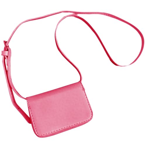 Damen-Hüfttasche, PU-Leder, Umhängetasche, Kuriertasche für den täglichen Gebrauch, hot pink von Shntig