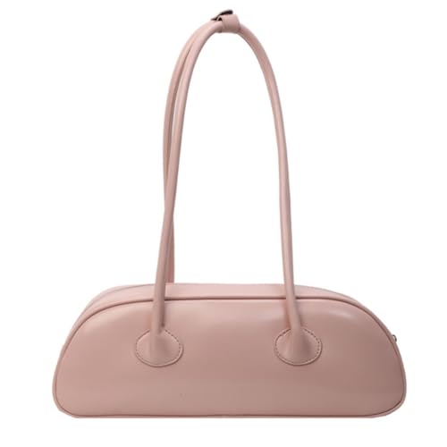 Damen-Schultertasche, weiches PU-Leder, einfache Clutch, französischer Stil, Achseltasche, Einkaufstasche, Dating-Tasche für den täglichen Gebrauch, rose von Shntig