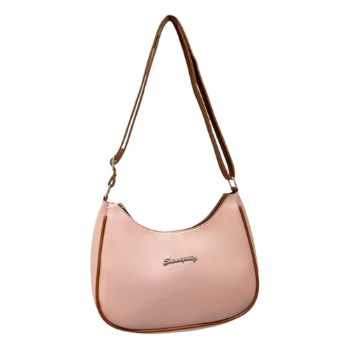 Damen Umhängetasche im koreanischen Stil, kontrastfarbene Umhängetasche, modische Handtasche, Kuriertasche, rose von Shntig