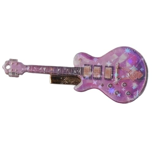 Einzigartige Gitarren-Haarspange, Persönlichkeit, bequeme Haarnadel, leichte Haarnadel für Festivals, Partys von Shntig