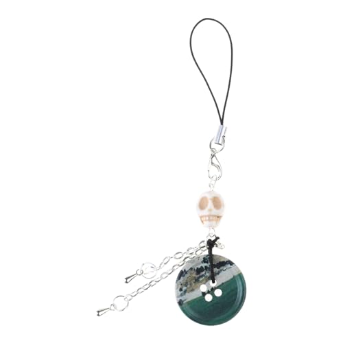 Einzigartiger Schädelknopf Hängende Anhänger Vintage Telefongurtbeutel Dekoration Tragbarer Hanging Lanyard Geschenk Für Mädchen Frauen Frauen Einzigartiger Schädelknopf Hängende Anhänger Vintage Telefongurtbeutel Dekoration Tragbarer Hanging Lanyard Geschenk Für Mädchen Frauen Frauen von Shntig