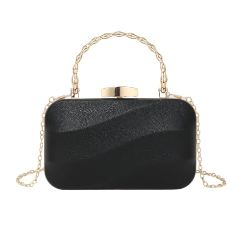 Elegante Abendtasche für Damen, Schultertasche, Umhängetasche, Handtasche, perfekt für Partys, Schwarz von Shntig