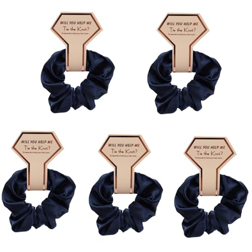 Elegante Massive Haar Scrunchies 5PCS Brautjungfer Haar Scrunchy Hochzeit Haarteile Zu Haben Und Um Ihr Haar Zurück Zu Halten von Shntig