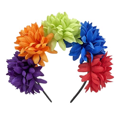 Elegante Stirnbänder mit weichem Stoff Blume Kopfschmuck Mädchen Blume Haarbänder Haarschmuck für Hochzeit Party Cosplay Haarschmuck für Partys von Shntig
