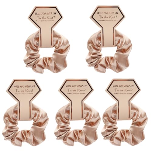 Elegante feste Haargummis, 5 Stück, Brautjungfern-Haargummi, für Hochzeit, Party, zum Halten Ihrer Haare von Shntig