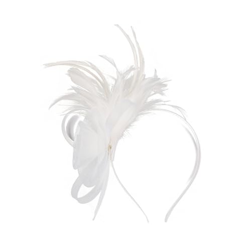 Gefederter Haarreif aus Netzstoff, Abendkleid, Stirnband, 1920er-Jahre-Maskeraden, Haarschmuck Gefederter Haarreif aus Netzstoff, Abendkleid, Stirnband, 1920er-Jahre-Maskeraden, Haarschmuck von Shntig