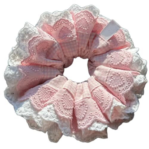 Geraffte Haargummis, Grün, mehrlagig, Haargummi, Kostüm, Laciness Haargummi, Haargummi, Haargummi von Shntig