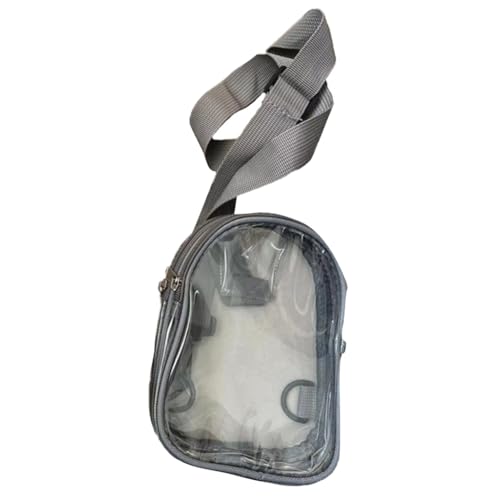 Gürteltasche, transparent, für Damen, Mädchen, Reise-Brusttasche, wasserdicht, über der Schultertasche, große Kapazität, Crossbody-Tasche, grau von Shntig