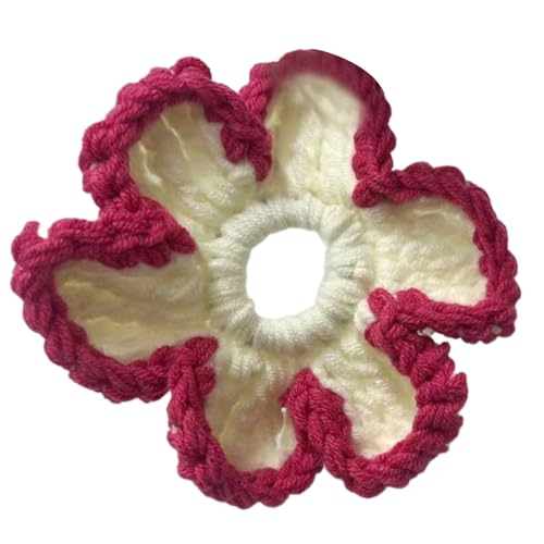 Häkelhaargummis für Damen, Hochsteckfrisur, elastische Haarringe, Blume, Haargummi, Pferdeschwanz, Haarhalter von Shntig