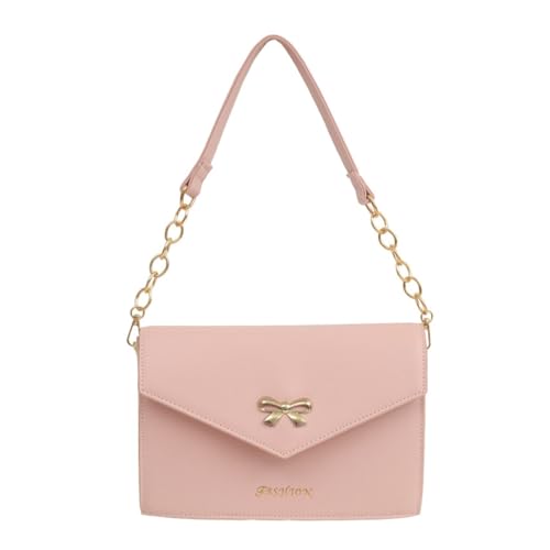 JK Umhängetasche für Damen, japanischer Stil, PU-Leder, Schleife, Kuriertasche, modisch, Mädchen, JK Uniform, Umhängetasche, rose von Shntig