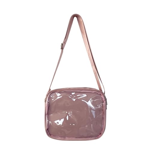 Japanischer Stil, Schulmädchen, niedlich, transparent, Kuriertasche, Anime-Abzeichen, Display, Schultertasche, Umhängetasche, Umhängetasche für Damen, rose von Shntig