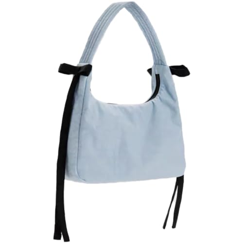 Koreanische lässige Handtasche aus Nylon mit Reißverschluss für Damen, Einkaufstasche für verschiedene Anlässe, himmelblau von Shntig