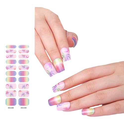 Koreanischer Stil Gelnägel Aufkleber Nagellackstreifen Maniküre Aufkleber Gelnägel Wraps Halbgehärtete Gelnägel Streifen von Shntig