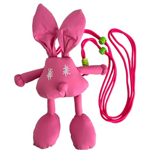 Mädchen-Umhängetasche, niedliche Umhängetasche mit Handyhalterung, schöne Kuriertasche für Dates, Einkaufen, hot pink von Shntig