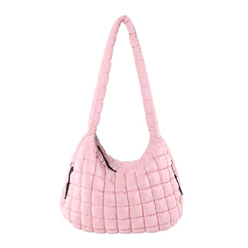 Moderne Handtasche mit Wolkenmuster für Damen, große Kapazität, Umhängetasche, plissiert, Crossbody-Tasche, rose von Shntig