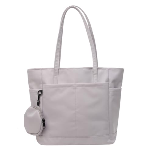 Modische Nylon-Umhängetasche, große Kapazität, Handtaschen, perfekt für Damen und Mädchen, violett von Shntig